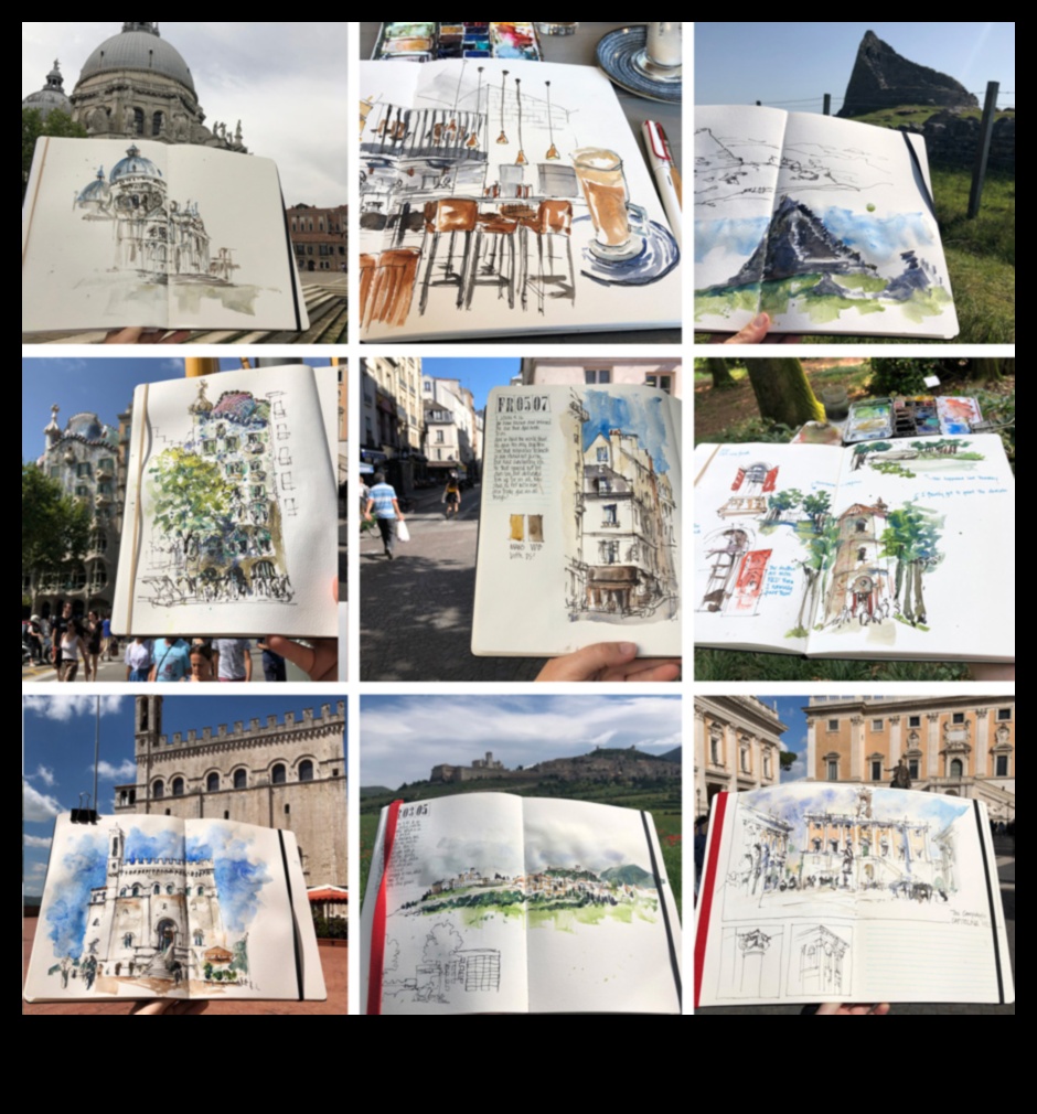 City Sketchbook: Documentarea scenelor zilnice ale vieții urbane